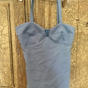 Strapless Light Blue top